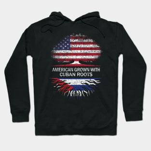 American Grown with Cuban Roots USA Flag Hoodie
